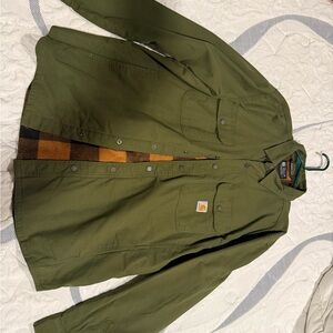 Carhartt Men's Forest Green Shirt Jacket